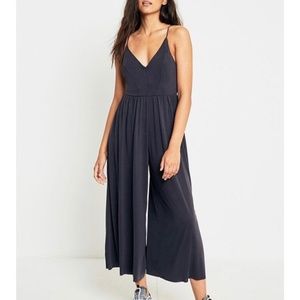 Silence + Noise Molly Cupro Culotte Jumpsuit